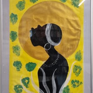 Black Woman with Golden Sun